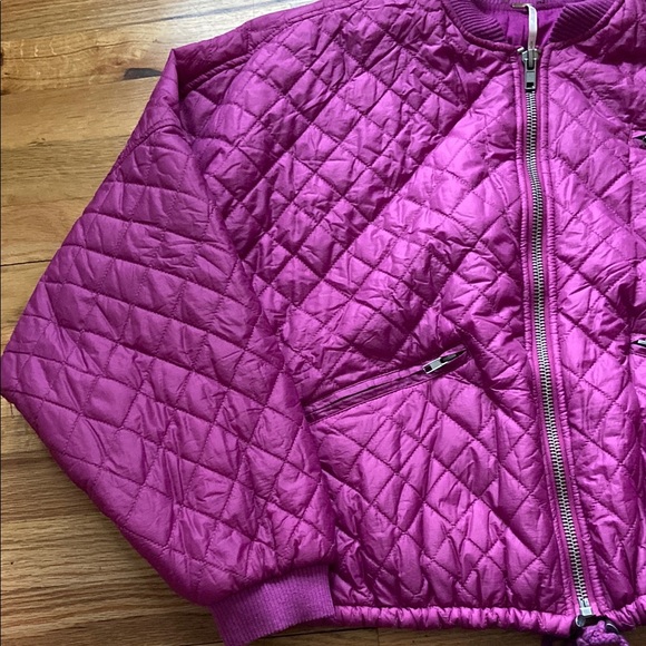 Free People Quilted Purple Women's Jacket - Picture 5 of 5